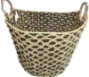 Joss & Main Solana Hand Woven Seagrass Storage Basket New In Box $199 - 2