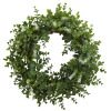 Charlton Home&reg; Faux Eucalyptus 18'' Wreath New In Box $99