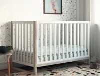 Novogratz Parker 3-in-1 Two-Tone Crib, White New in Box $399