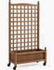 Lark Manor&trade; Allistir 50" H Wood Planter Box with Trellis and Wheels $299