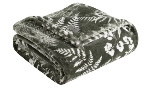 Eddie Bauer Fern Garden Green Full/Queen Blanket New In Box $89