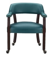 Steve Silver Casual Faux leather Upholstered Dining Arm Chair (Wood Frame) New Open Box $299