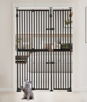 Unipaws Upgraded Extra Tall Cat Gate, 35"-51"W, 75"H $299
