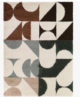 Wrought Studio Bellanca Cream Modern Geometric Area Rug 8 x 10' New $899