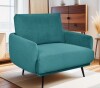 George Oliver Karaka 37.5'' Wide Oversized Armchair accent chair single seat sofa in Peacock Blue New in Box $599