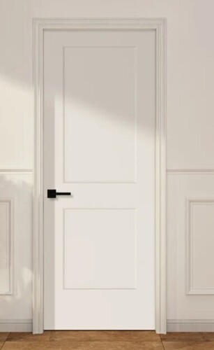 Jubest 30x80 In. Primed Flat 2 Panel Shaker Style Smooth White Primed Hollow Core Composite Interior Molded Door Slab New in Box $299