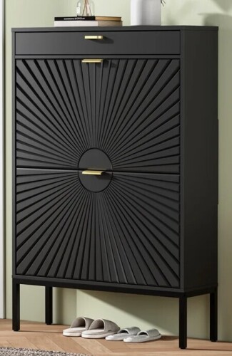 Latitude Run Modern Minimalist Style Large Capacity Shoe Cabinet in Box $399