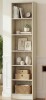 Latitude Run 79.7"H 6 Shelf Bookcase With 2 Adjustable Shelves in White Oak New In Box $399