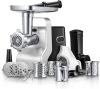 FOHERE Electric Meat Grinder Heavy Duty - 5 in1 Meat Grinders for Home Use - 3000W Max Powerful - Sausage Stuffer with 3 Stainless Steel Grinding Plates $199
