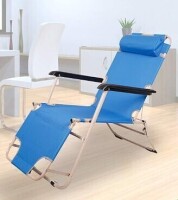 Livebest Lounge Chair Folding Cot 2-in-1 Portable Reclining Beach Chair for Yard Garden Pool Similar to Picture $99