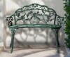 Lark Manor&trade; Elegant Aeruginous Cast Aluminum Patio Bench New In Box $299