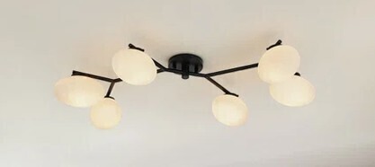 Corrigan Studio&reg; 6-Light Dimmable Linear Semi Flush Mount New in Box $399