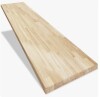 Millwood Pines Biserka 48" x 30" Unfinished Hevea Solid Wood Butcher Block Countertop for DIY Kitchen Countertop, Desk Top, Workbench New In Box $399
