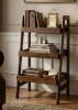 August Grove&reg; Solid Wood 3-Tier Ladder Shelf, Freestanding Open Storage Bookshelf for Living Room Bedroom Study Home Office, Space Saving, Walnut New In Box $299
