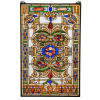 Astoria Grand 22"W X 35"H Estate Floral Stained Glass Window, New Floor Model $2,599