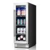 Yeego Built-in Mini Beverage Fridge 12", 60 Cans, Glass Door, 34-54&deg;F, Stainless Steel, New in Box $599