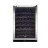 Frigidaire 22" Freestanding Wine Cooler with 42-Bottle Capacity, 5 Slide-Out Wire Racks, High Temp. Alert, Exhibit LED Lighting, Pop-Out Key Lock, Tinted Glass Door and LED Digital Display, New Floor Model $499