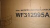 Flieks Modern Curved Console Table Sofa Table with 3 Drawers and 1 Shelf, Black, New in Box $299 - 2