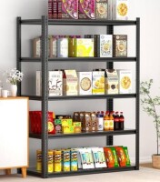 ABORON 5-Tier Garage Shelving Heavy-Duty Garage Storage Shelving Unit in Black 36 in. W x 16 in. D x 72 in. H, New In Box $299
