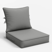 Ebern Designs Wynee 24" x 24" Outdoor Deep Seat Cushion Set Outdoor Patio Chair Cushions New In Box $199