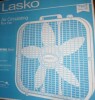 Lasko 20 in. 3 Speed Box Fan in White for Bedrooms, Living Rooms, Garages with Save Smart Technology, 1800 CFM, Carry Handle On Working $79 - 2
