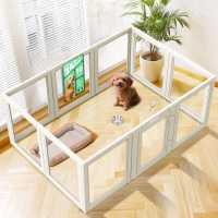 FXW AuraSpace Acrylic Indoor Dog Playpen for Puppies and Small Dogs, 24 Inch, 10 Panels, White New In Box $399