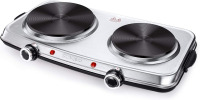 Sunavo Hot Plates for Cooking, 1800W Electric Double Burner with Handles, 6 Power Levels Stainless Steel Hot Plate for Kitchen Camping RV Cast Iron On Working $99