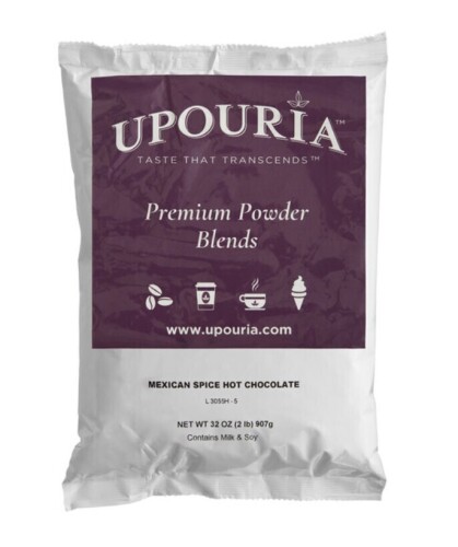 Uupuria Mexican Spice Hot Chocolate Mix, 2 lb / Mocha Alert Cappuccino Mix, 2 lb New Assorted Best by 12/2027