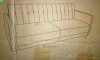 Mercury Roa Perdue 81.5" Velvet Square Arm Futon in Velvet Blue New in Box $799 - 2