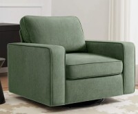 Ebern Designs 36.2" Wide Upholstered Swivel Accent Armchair in Box $599