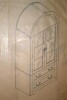 Charlton Home Black Arched Display Cabinets, 71'' H Tall Storage Cabinet With Glass Doors & Adjustable Shelves, New in Box $599 - 2