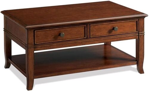 Riverside Furniture Campbell Wood Coffee Table in Burnished Cherry New in Box $599