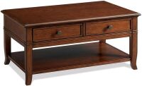 Riverside Furniture Campbell Wood Coffee Table in Burnished Cherry New in Box $599