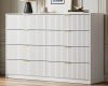Mercer41 8-Drawer Double Dresser, 55" W in White New Shelf Pull $599