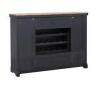 ECI Furniture Autumn Winds Spirit Cabinet in Black & Natural 0475-10-SC New in Box $2099