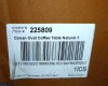 Wade Logan Berenike Oval Living Room Coffee Table with Tapered Legs in Natural New in Box $499 - 2