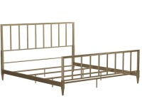 DHP King Gold Metal Bed Frame with Headboard New in Box $499