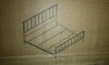 DHP King Gold Metal Bed Frame with Headboard New in Box $499 - 2