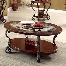 Furniture of America May Coffee Table in Brown Cherry CM4326C New in Box $699