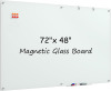 MaxGear Glass Whiteboard Tempered Magnetic Dry Erase Board 72x48 Inch | Magnetic Steel,Frameless Design,Smooth Writing,Ghost Free,Wall Mounted,Accessory Kits,Office Classroom Conference Room Use New Open Box $499