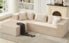 Yinix 106" Cloud Sectional Couch with l-Shape Chaise, Modern Modular Sofa with Deep Seat in beige New $1999