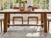 August Grove 63" Farmhouse Solid Wood Dining Table for 4&ndash;6 People with Thick Top & Trestle Base New in Box $599