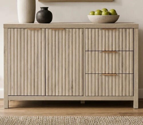 Latitude Run Nicolee 47" 3 Drawer Sideboard New Shelf Pull $599