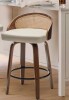 George Oliver Leeana Swivel Faux Leather Counter & Bar Stool New in Box $399