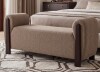 Hokku Designs Upholstered Bench With Solid Wood Legs, Living Room Bench New in Box $499
