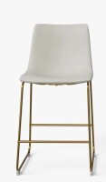 AllModern Nia Vegan Leather Bar & Counter Stool Frame in Vintage Cream New in Box $399