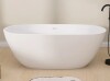 Ogonmbrick 65 Inch Freestanding Soaking Acrylic Bathtub with Integrated Slotted Overflow and Chrome Anti-clogging Drain WF-SN307-MW65 New in Box $999