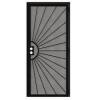 Ark Designs 36 in. x 80 in. Universal/Reversible Hinging Black Surface Mount Steel Security Door w/ Perforated Metal Screen New Open box $499 (Handle on opposite side)