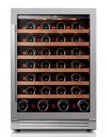 Ca'Lefort 24" Single Zone 54-Bottle Built-In Wine Cooler Refrigerator Fridge Touch Panel Frost Free Dual Layer Tempered Glass Door $899