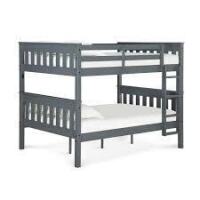 DHP Gray/ White Full over full Bunk Bed (2 Boxes) New In Box $699
